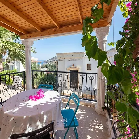 Lovely House With Superb View Of Bodrum In Gumusluk Villa